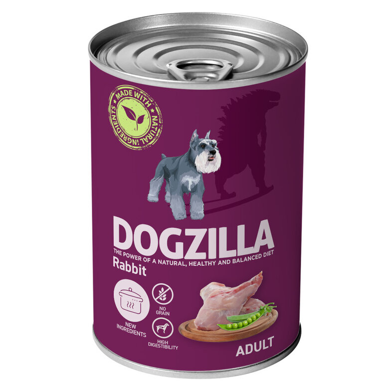 Dogzilla Adult Conejo alimento húmedo para perros
