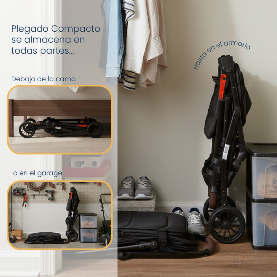 Bebesit coche para mascotas premium maine negro, , large image number null