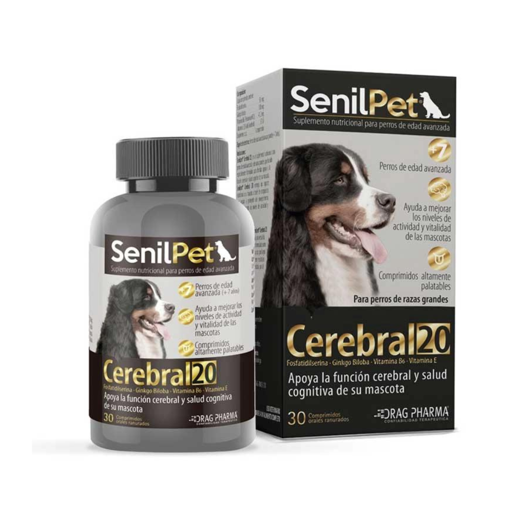 Senilpet cerebral 20 30 comprimidos, , large image number null