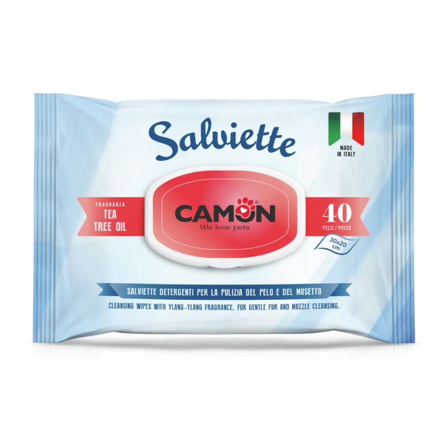 Toallitas húmedas con aceite de árbol del té para mascotas
