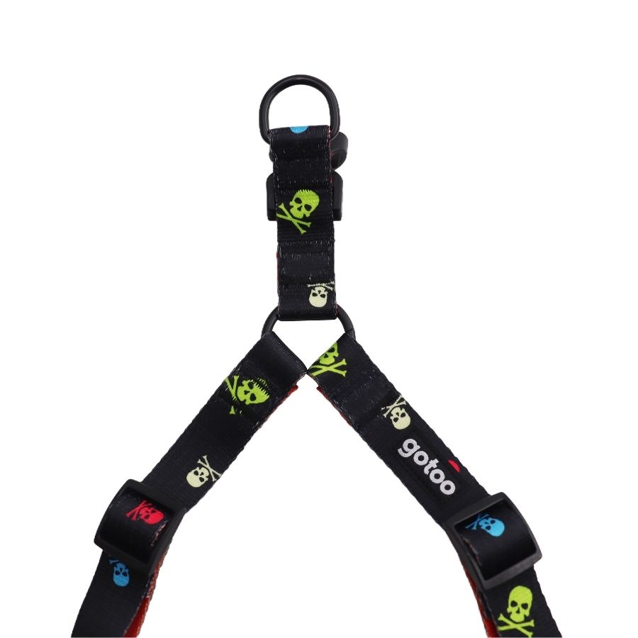 Arnés con diseño de calaveras para perros, , large image number null