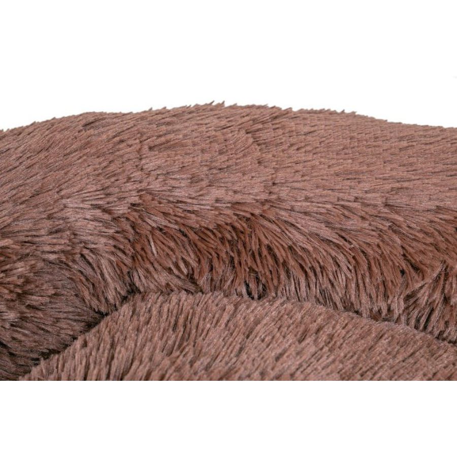 Leeby Cama Redonda Antiestrés Marrón para perros, , large image number null