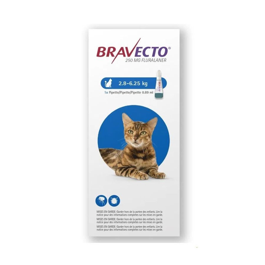 Desparasitante bravecto para gatos 2.8 - 6.25KG