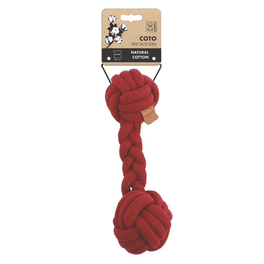 Juguete de pelota duo roja coto 28 cm