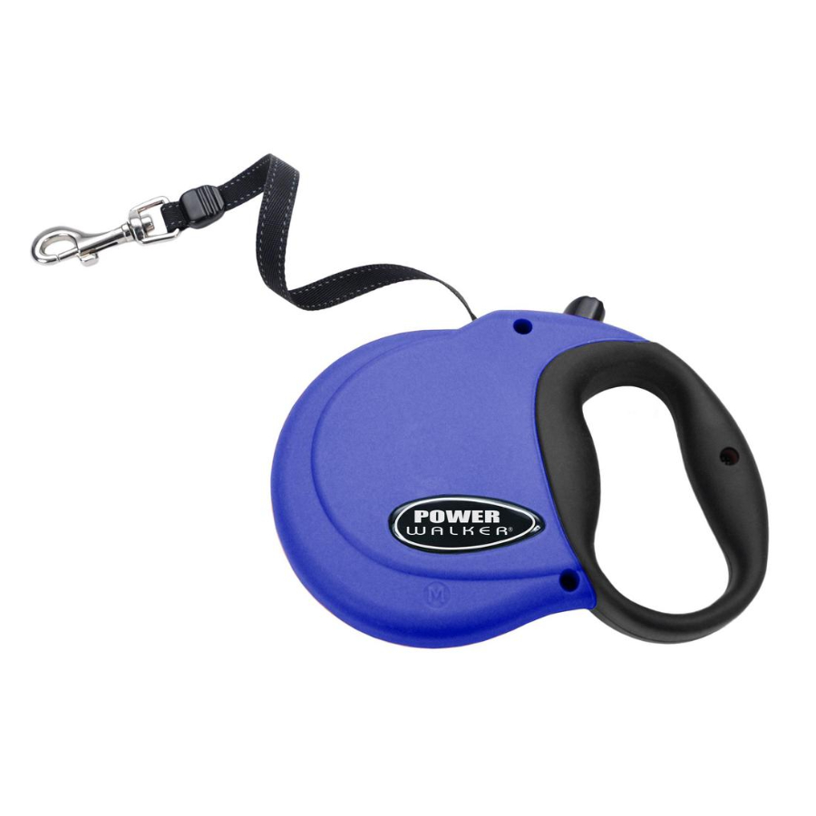 Correa retráctil para perros color azul hasta 29 KG - talla M, , large image number null