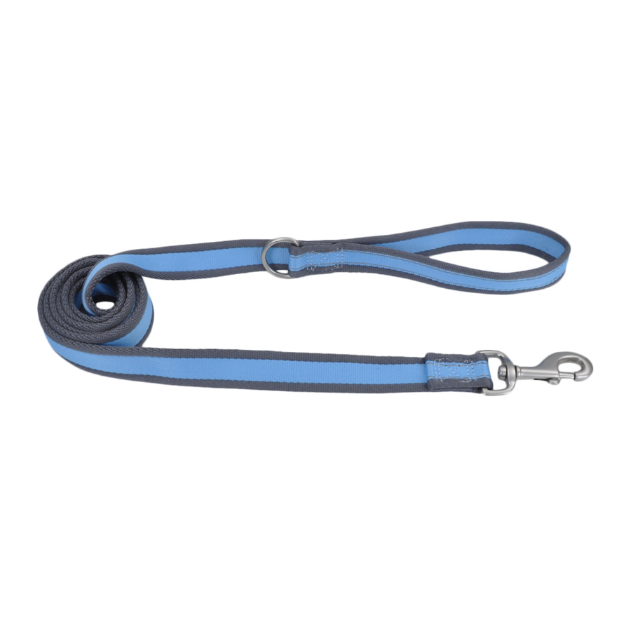 Correa reflectante para perros Pro color azul brillante con gris, , large image number null