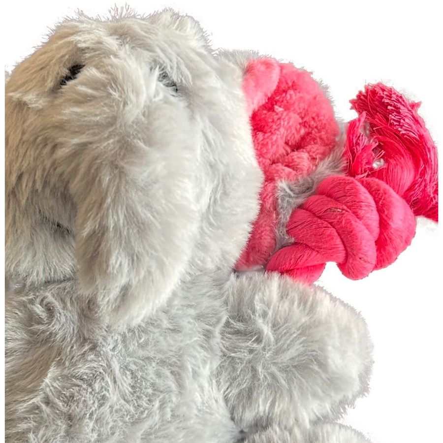Peluche con cuerda de elefante trepador para perros, , large image number null