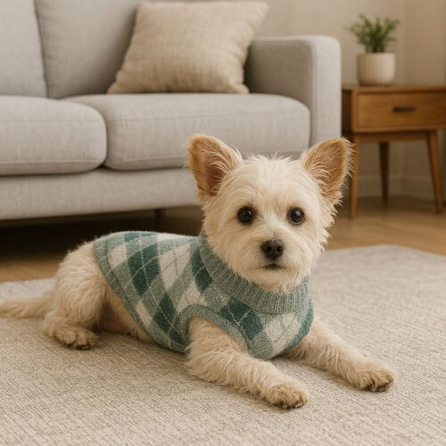 Outech jersey con rombos verdes para perros, , large image number null