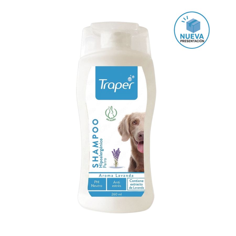 Shampoo hipoalerg&eacute;nico para perros aroma lavanda 260 ML, , large image number null