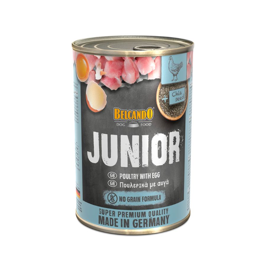 Belcando lata junior ave y huevo 400 GR alimento h&uacute;medo para perros, , large image number null