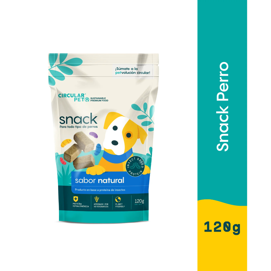 Snack para perros con proteina de insectos 120GR, , large image number null