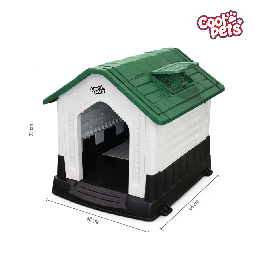Casa Coolpets Verde Con Respirador Tama&ntilde;o M, , large image number null
