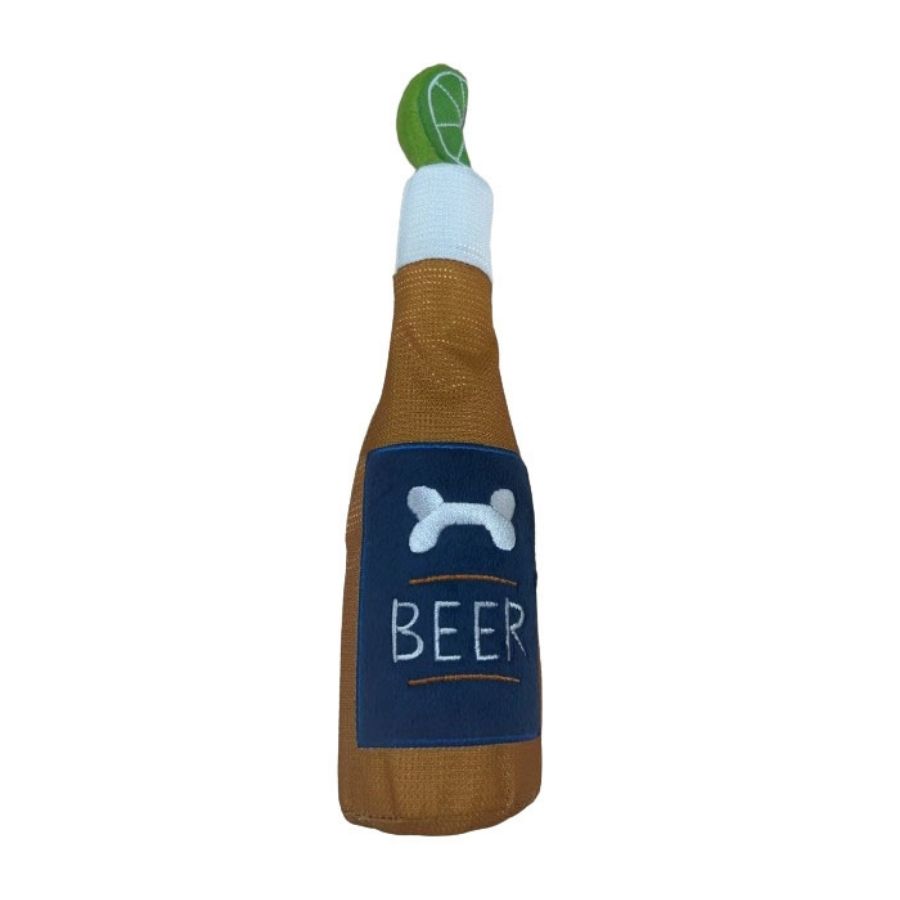 Peluche con forma de cerveza para perros, , large image number null