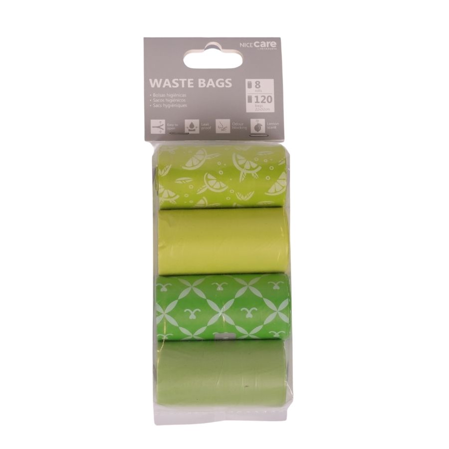 Bolsas recoge fecas limón 8x15