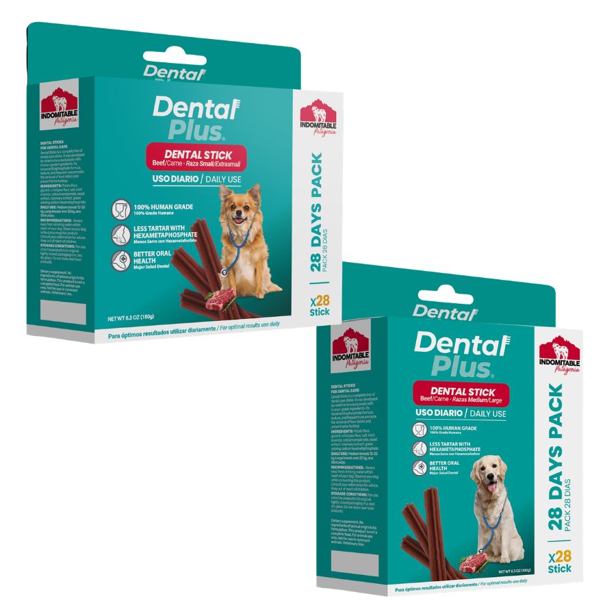 Stick dental plus para perros 28und sabor carne, , large image number null