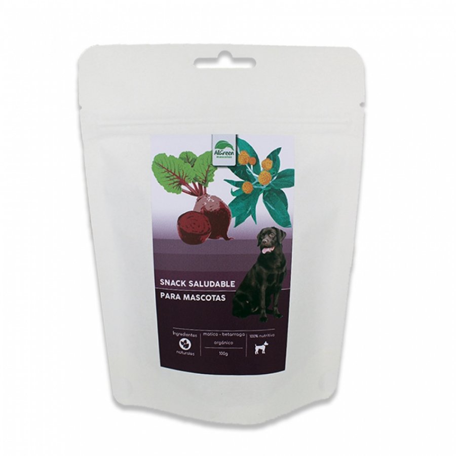 All Green Snack saludable para perros matico/betarraga 100GR, , large image number null