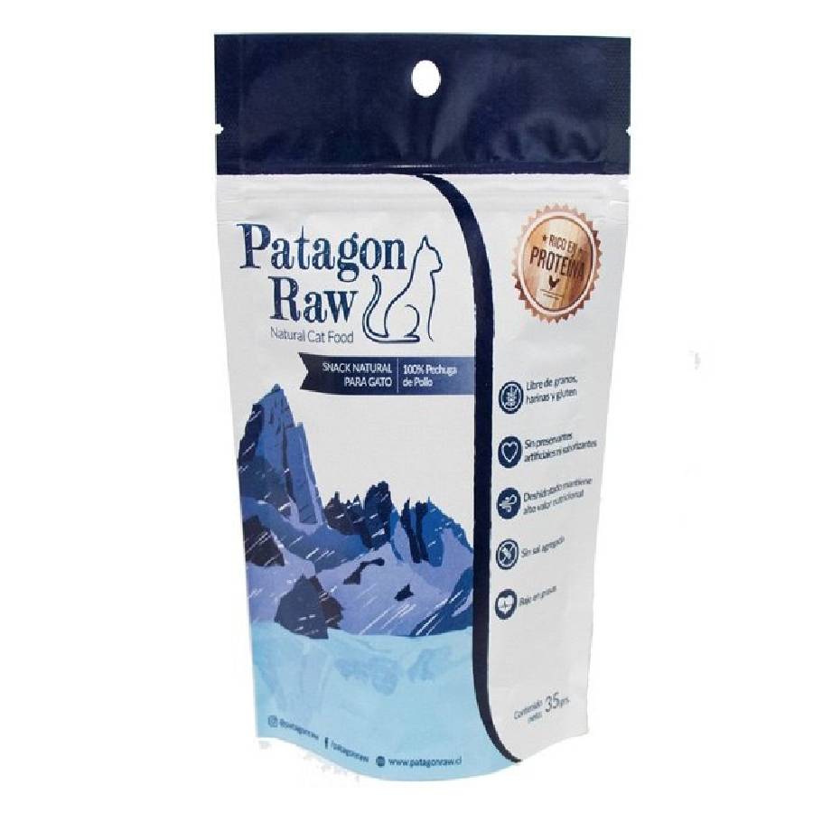 Patagon raw gato snack 100% pollo 35GR, , large image number null