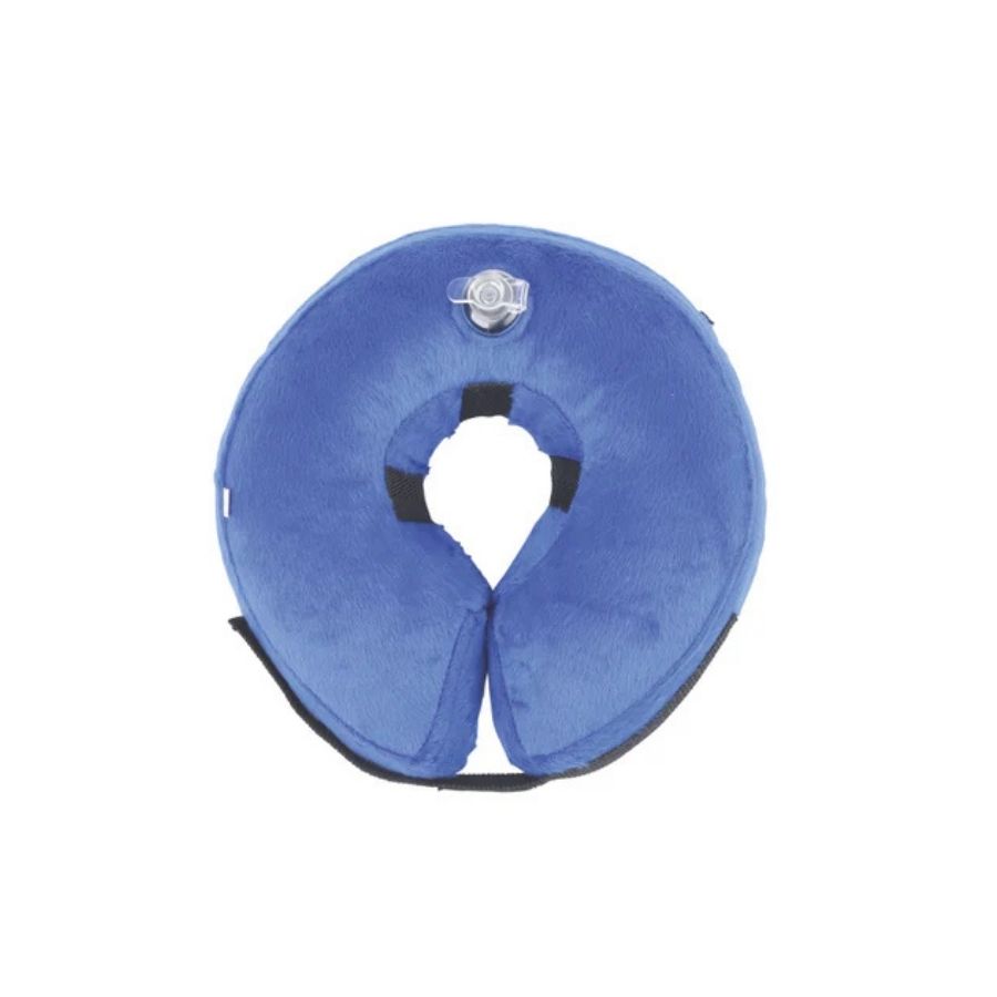 Mpets Collar protector inflable color azul para perros, , large image number null