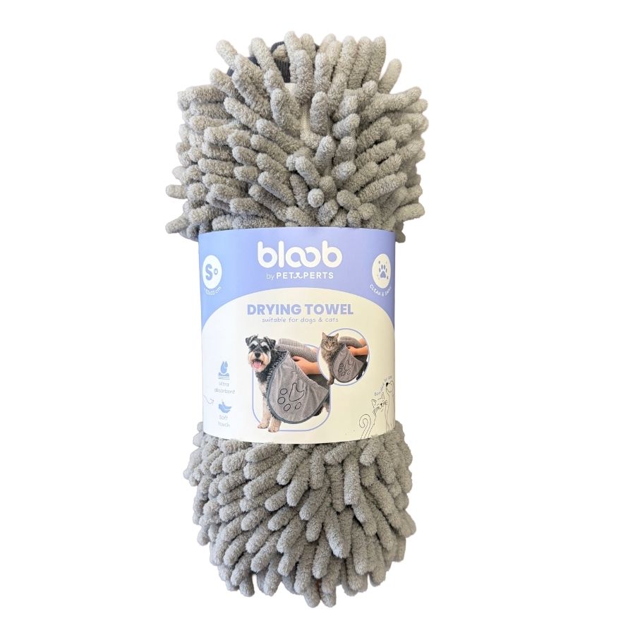 Bloob toalla secadora para mascotas gris, , large image number null