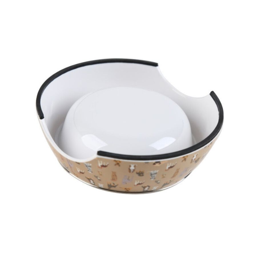 Leeby dog premium dog breeds bowl, , large image number null