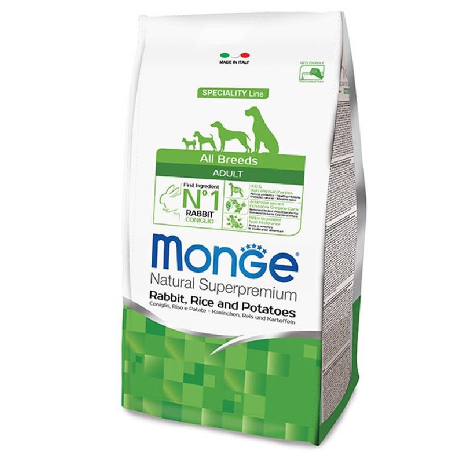 Monge All breeds adulto sabor conejo alimento para perros 12 KG, , large image number null