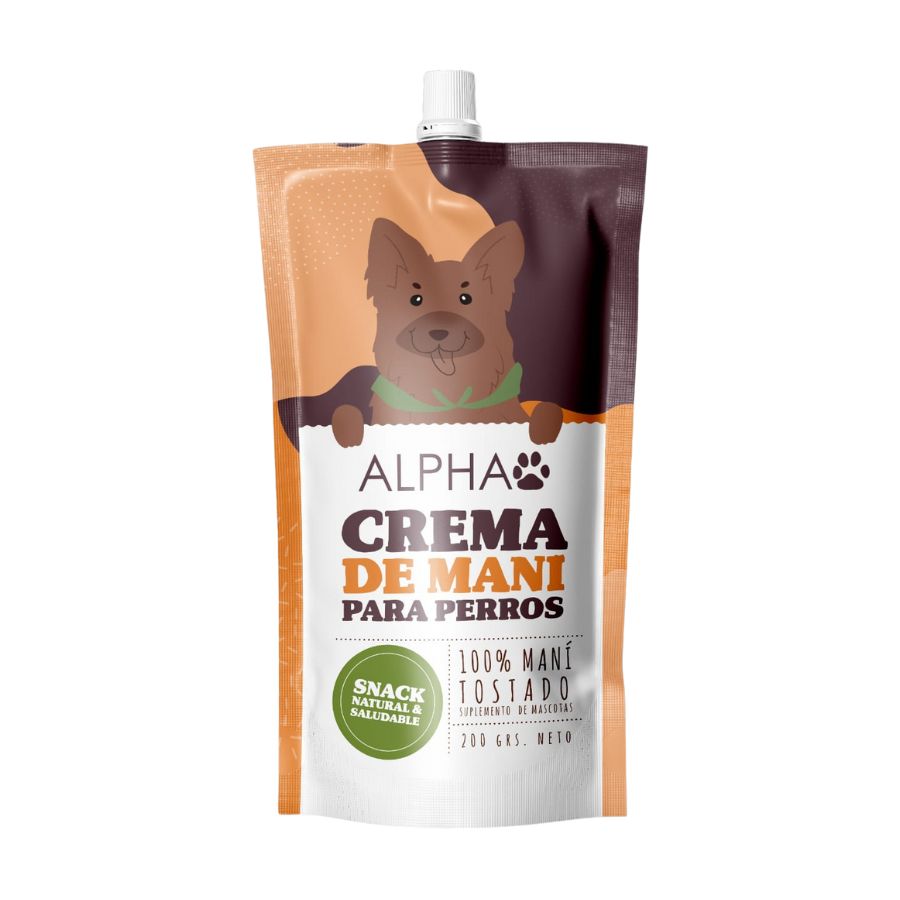Alpha mantequilla de maní snack para perros 200GR, , large image number null