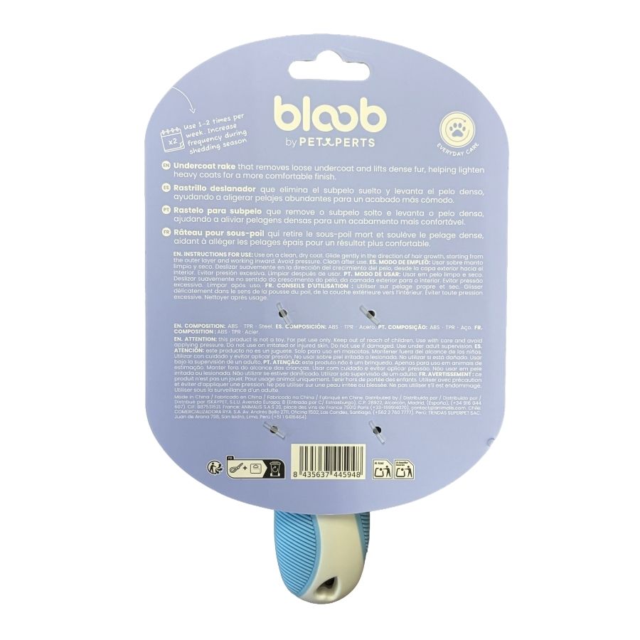 Bloob rastrillo para subpelo para perros, , large image number null