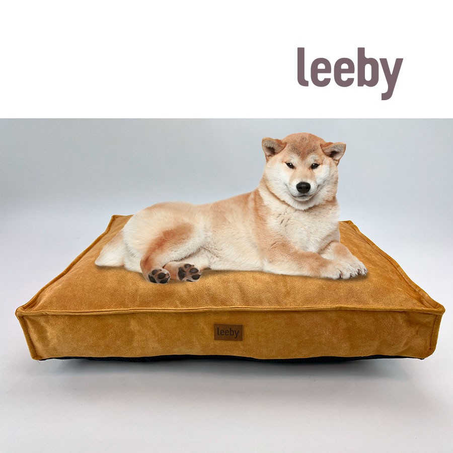 Leeby Colchoneta Impermeable y Desfundable Dorada para perros, , large image number null