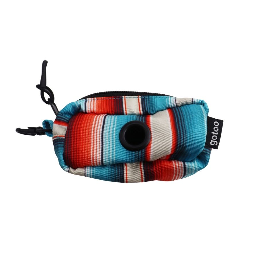 Porta bolsas con estampado a rayas multicolor, , large image number null