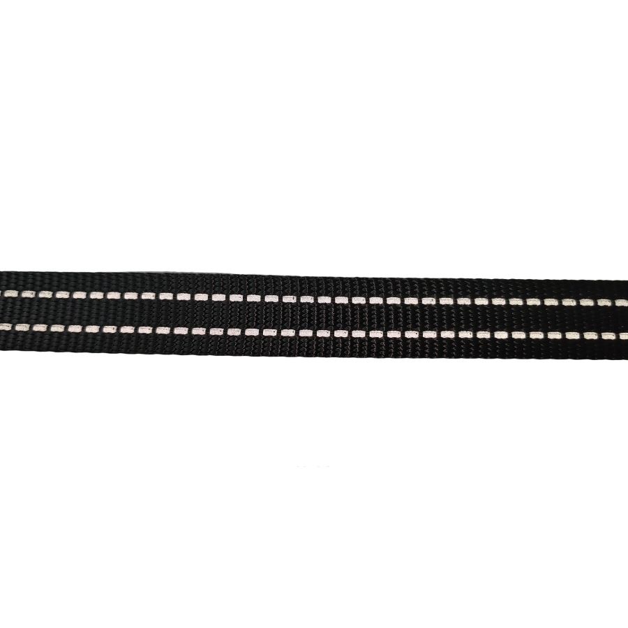 Arnés negro reflectante con acolchado ajustable para perros, , large image number null