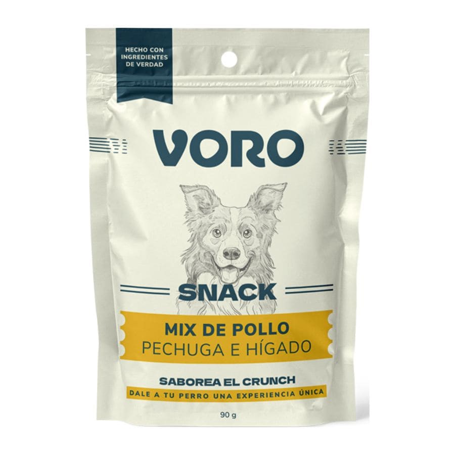 Snack mix para perros de pollo pechuga e hígado 90 GR