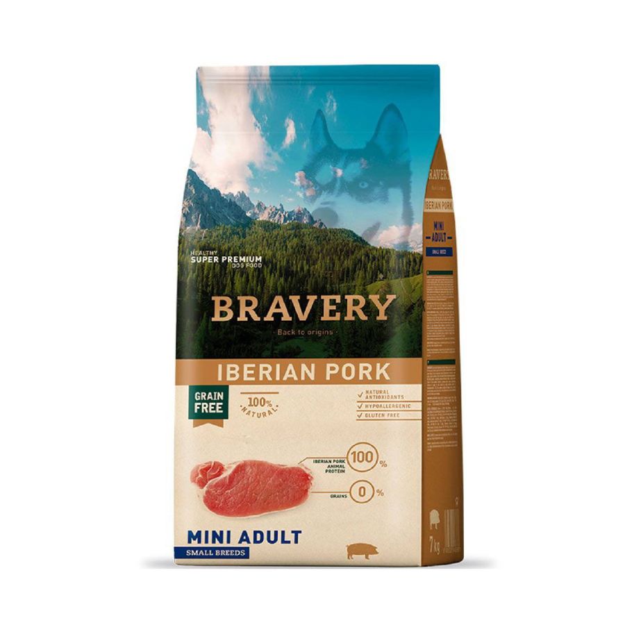 Bravery Pork Mini Adult alimento para perro