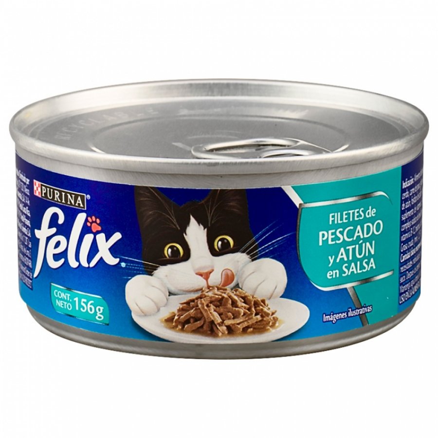 Felix Original Filetes De Pescado Y Atun En Salsa alimento húmedo para gatos, , large image number null
