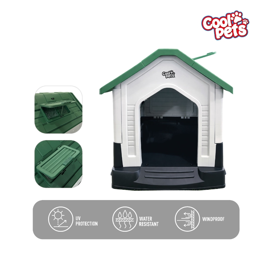 Casa Coolpets Verde Con Respirador Tama&ntilde;o M, , large image number null
