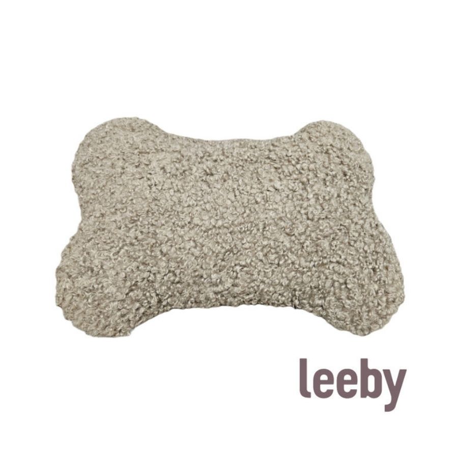 Leeby dog deluxe taupe boucle bone, , large image number null