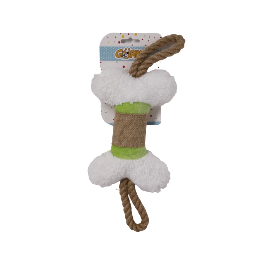 Hueso de peluche con cuerda, , large image number null