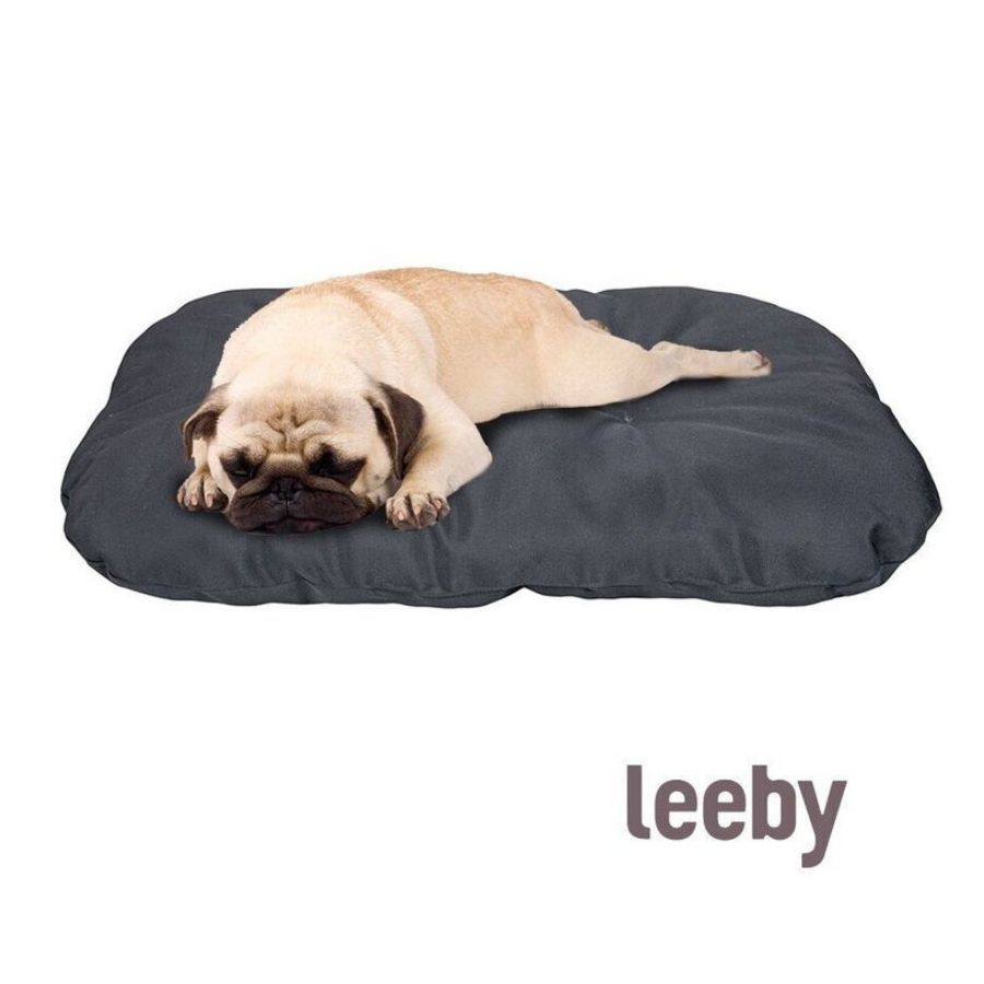 Leeby Cojín Ovalado negro para perros, , large image number null