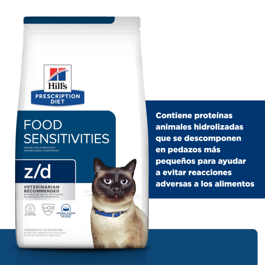 Hills feline z/d skin & food sensitivities 1.81 KG, , large image number null