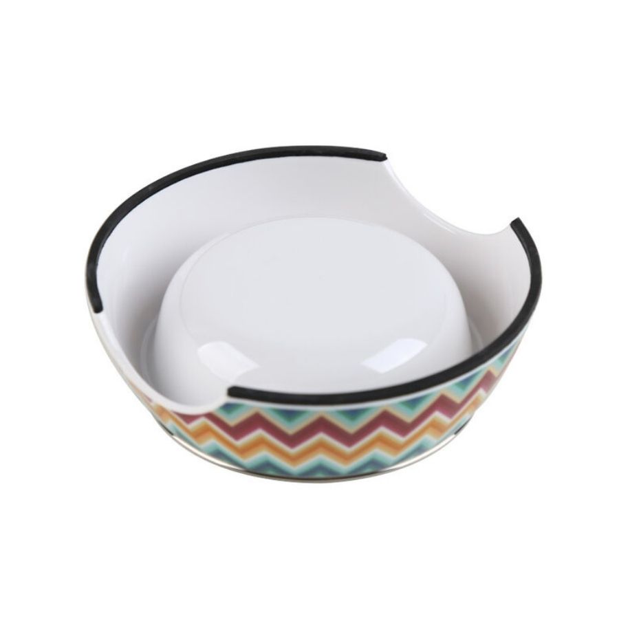 Leeby dog premium m.zig-zag bowl, , large image number null