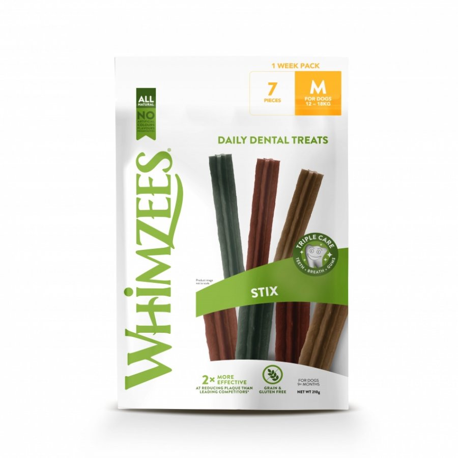 Whimzees snack week dental m 1 bolsa de 7 unidades