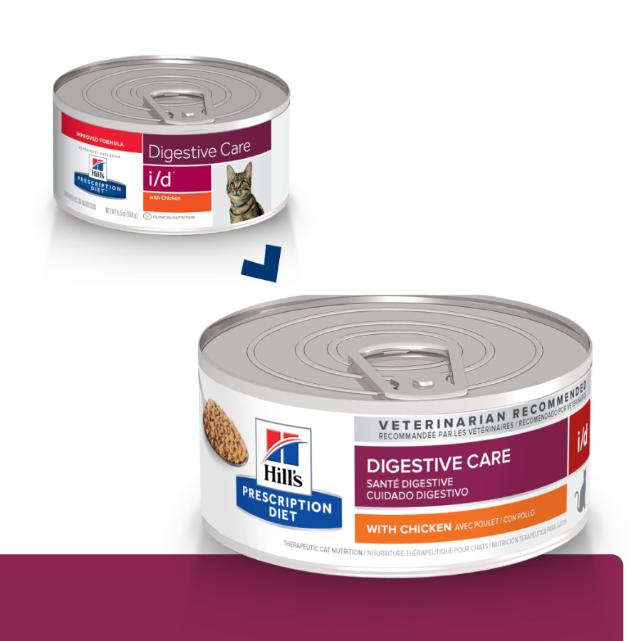 Hills lata feline i/d cuidado digestivo alimento húmedo para gatos 156 GR, , large image number null