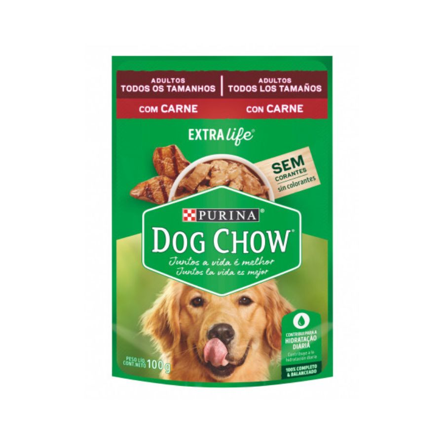 Dog chow pouch carne 1 un., , large image number null