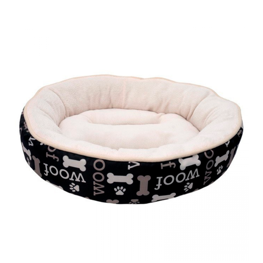 Cama para perro Dogit Dreamwell redonda negra