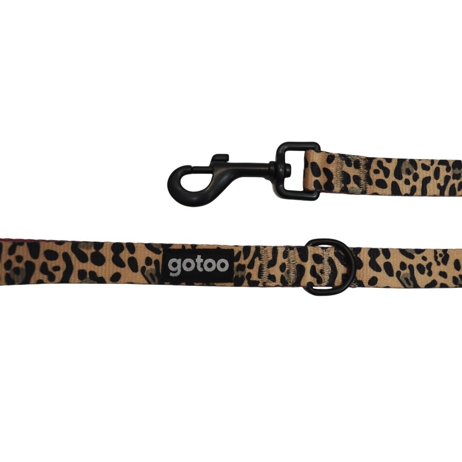 Correa estampada de leopardo Talla M para perros, , large image number null
