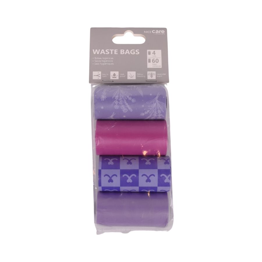 Bolsas recoge fecas Lavanda 4x15