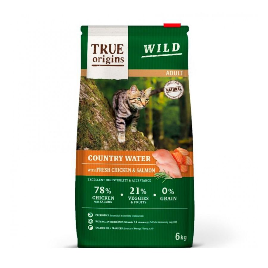 True Origins Wild Cat Adult Country Water alimento para gato, , large image number null