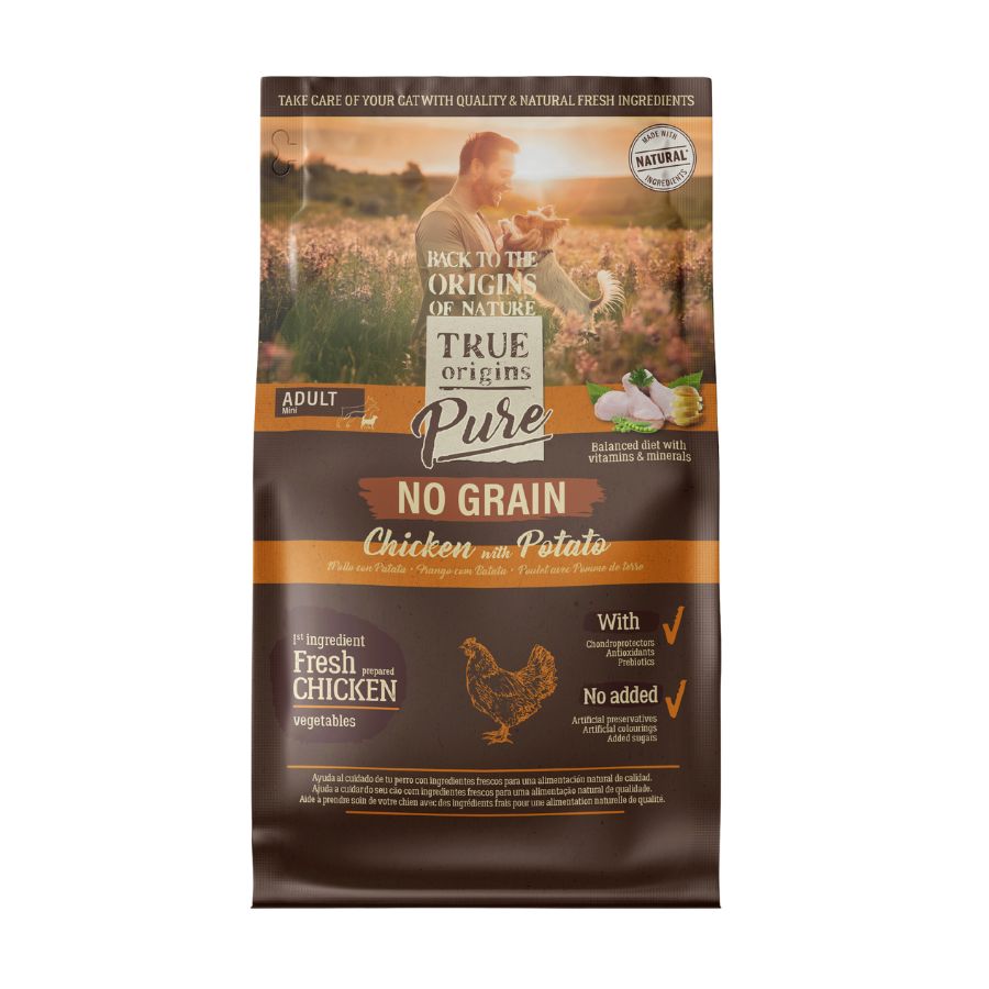 True Origins Pure Dog Mini Adult Chicken Grain Free alimento para perro, , large image number null