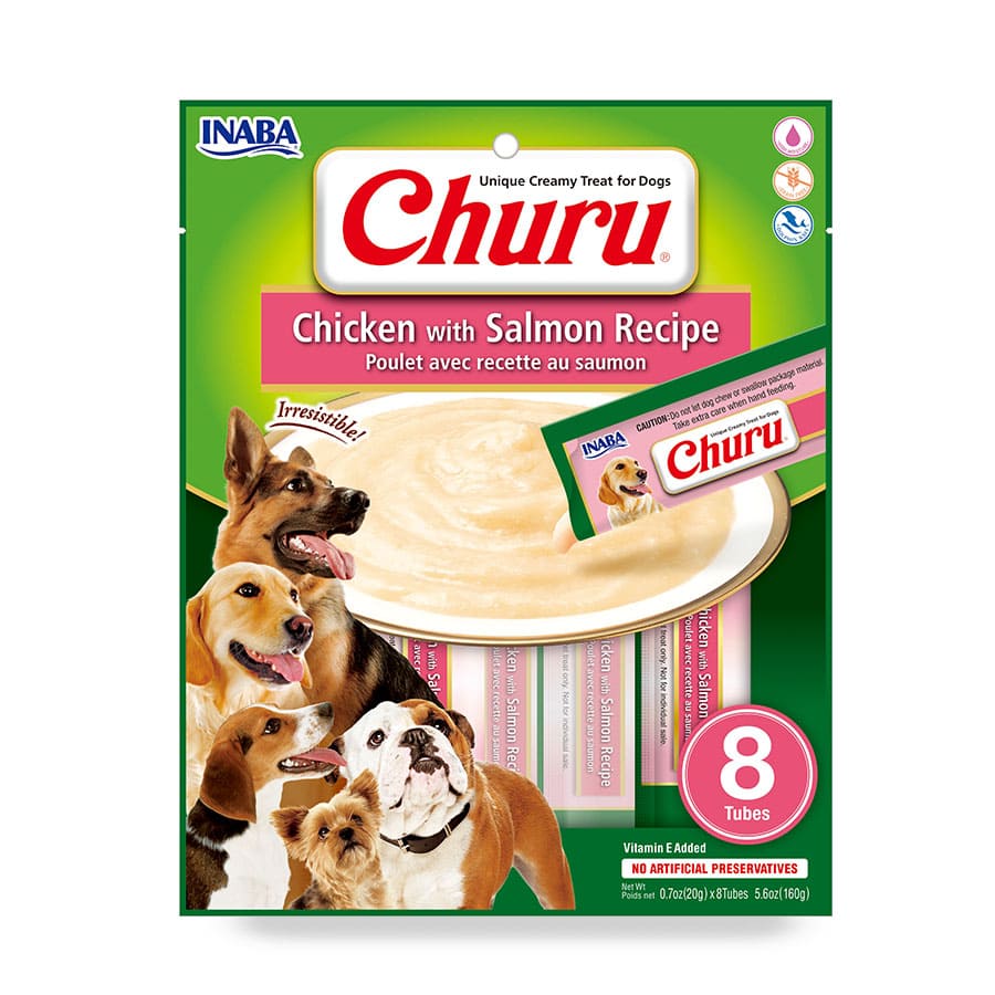 Churu perro 8p pollo con salmón20GR x 8 160GR