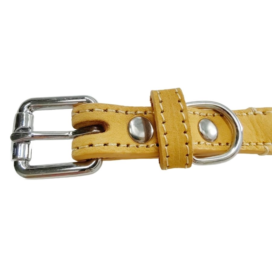 Gotoo collar con cuerda de cuero color azul, , large image number null