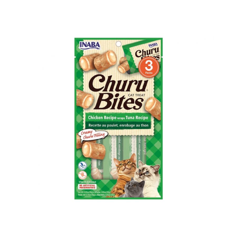 Churu bites chicken recipe wraps tuna 30 GR, , large image number null